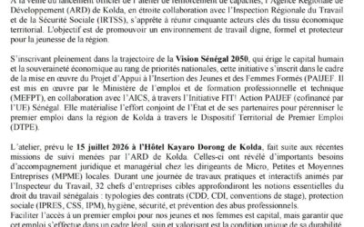 Communique de presse